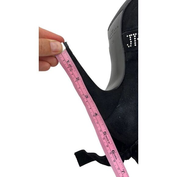 Vintage JOHN RICHMOND Women Boots US 9 EU 39 Zip-Up Suede Leather High Heels - Picture 8 of 13